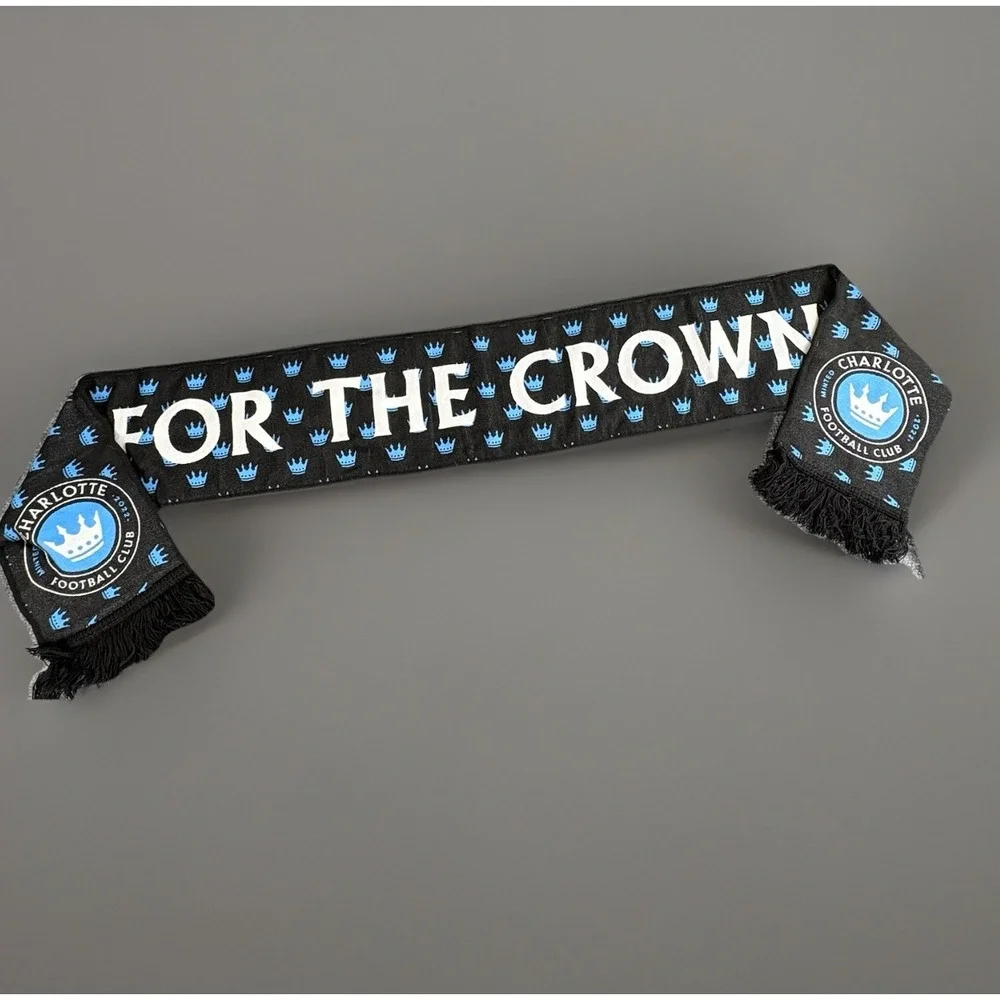 Charlotte FC MLS Supporter Scarf Lot 3 Inaugural‎ Season Ticket For The Crown